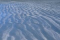 Background and texture photo of blue color sand that have reflection from blue sky Royalty Free Stock Photo