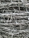 Pile of barbed wire background Royalty Free Stock Photo