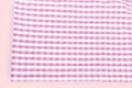 Background Texture Of Pink Plaid Fabric