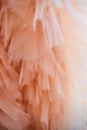 Background and texture, pink skirt made of chiffon or tulle fabric Royalty Free Stock Photo