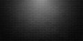Texture of a realistic black brick wall. Brick wall pattern. Black background brickwork for portraits, objects. Vector illustratio Royalty Free Stock Photo