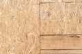 Background texture recycled compressed wood Construction hardboard space for text vibrant detail texture Royalty Free Stock Photo