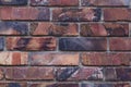 Background texture of red burnt brick wall,masonry house Royalty Free Stock Photo