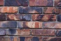 Background texture of red burnt brick wall,masonry house Royalty Free Stock Photo