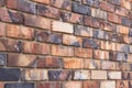 Background texture of red burnt brick wall,masonry house Royalty Free Stock Photo