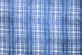 background texture. silk fabric checkered blue white Soft with a Royalty Free Stock Photo