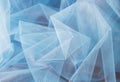 Blue tulle background Royalty Free Stock Photo