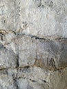 Sloppy unpainted plaster with cracks Royalty Free Stock Photo