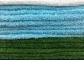 Texture of Stacked Fluffy Towels Royalty Free Stock Photo