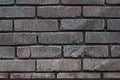 Background texture of the stone wall of an old building. Part of a brick wall as a background or texture.