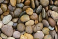 Background texture of swimming pool/garden pile of pebbles Royalty Free Stock Photo