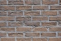 Background of texture wall from new bricks of brown color Royalty Free Stock Photo