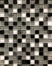 Background, texture, wall tiles black and white mosaic Royalty Free Stock Photo