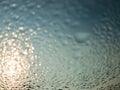 Background texture of water drops or dew on the windshield or windows Royalty Free Stock Photo