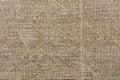 Background and texture of weave of eco-friendly old rough hemp Royalty Free Stock Photo