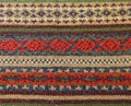 Woolen knitted ornament Norwegian style