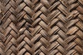 Background texture of woven bamboo thatch Royalty Free Stock Photo