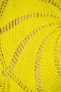 Background texture of yellow crochet fabric Royalty Free Stock Photo