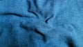 Background textured of blue cotton Royalty Free Stock Photo