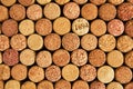 Background from wine corks closeup. Royalty Free Stock Photo