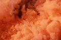 background of thick orange smoke