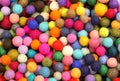 Of many little balls made with wool Royalty Free Stock Photo