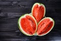 Background of fresh ripe watermelon slices Royalty Free Stock Photo