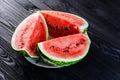 Background of fresh ripe watermelon slices Royalty Free Stock Photo