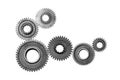 The gear wheels with cogs Royalty Free Stock Photo