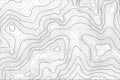 Background of the topographic map. Topo map with elevation. Geographic line mountain relief. Vector stock illustration