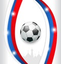 Background in Traditional Colors for Football in Russia