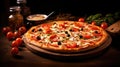 background traditional pizza food mouthwatering