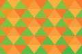 Background triangle pixel banner orange abstract pattern green light