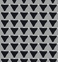 Background with triangles of black and silver glitter, seamless pattern Royalty Free Stock Photo