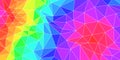 Background with triangles in many colors disorder