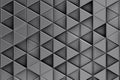 Metalic background with metalic triangles and shadows