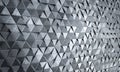 Background with triangular shapes in galvanized metal