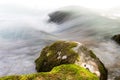 Background of turbulent water in the mountain river Royalty Free Stock Photo