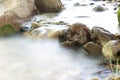 Background of turbulent water in the mountain river Royalty Free Stock Photo