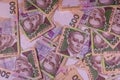 Background of the ukrainian five hundred hryvnas banknotes