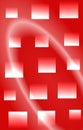 Red abstract round O word shaded mobile wallpaper