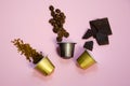 Background of various types of coffee