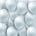 Background with vector realistic helium balloons