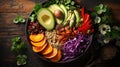 background vegan healthy food vibrant