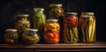 Background vegetable canned food jar homemade organic canning