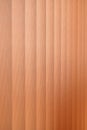 Background of vertical orange blinds curtains. Pleated roller blinds. Orange striped background Royalty Free Stock Photo