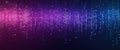 Background video with purple abstract pixel texture. Modern vhs led static display element with neon gradient