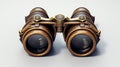 Object white isolated black optics lens binoculars