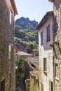 Background view street in the Monsanto village, Portugal