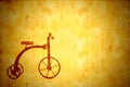 Background vintage antique tricycle bicycle
